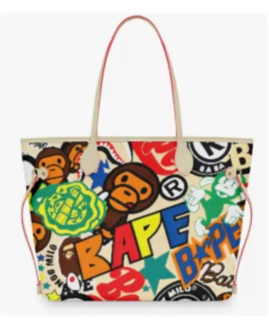 Bape Graffiti Pop Statement Tote